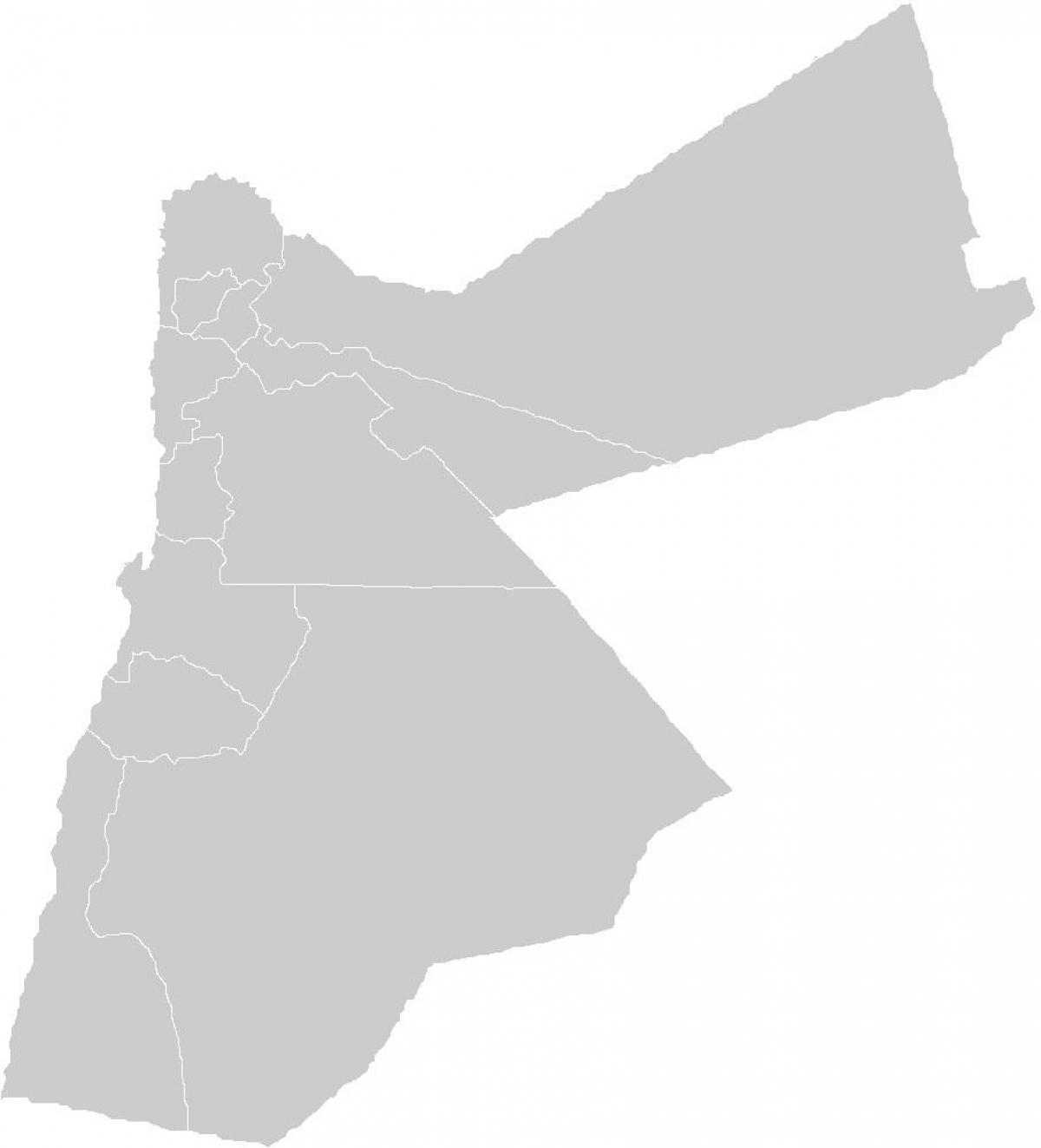blank map of Jordan