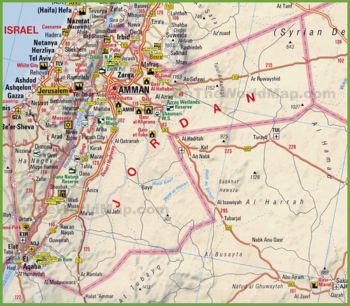 map of Jordan road