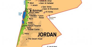 Jordan cities map