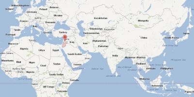 Jordan location on world map