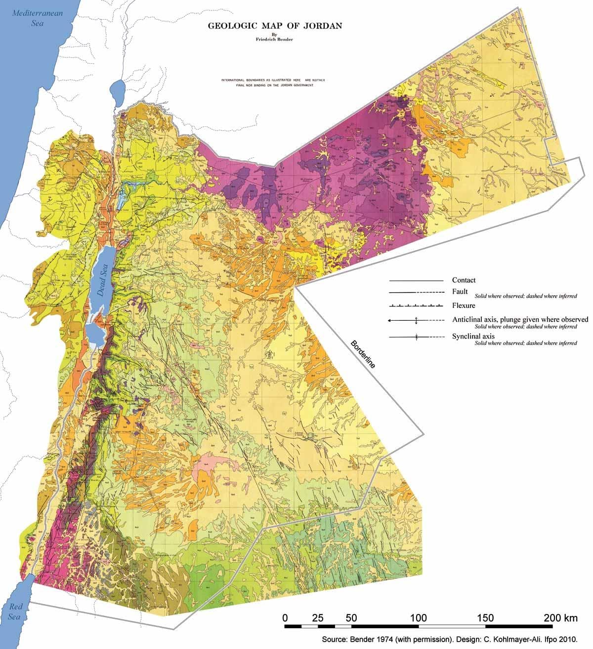 map of Jordan geology