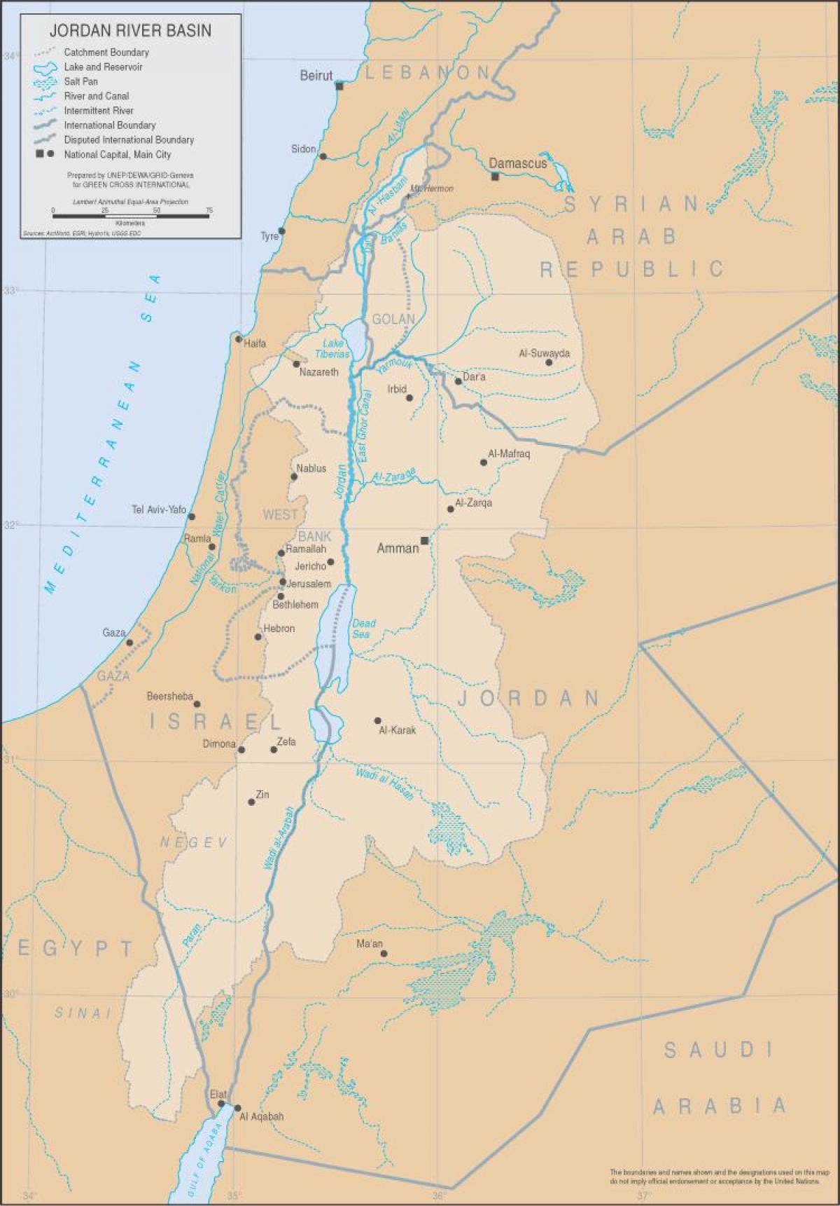 Jordan River On World Map 