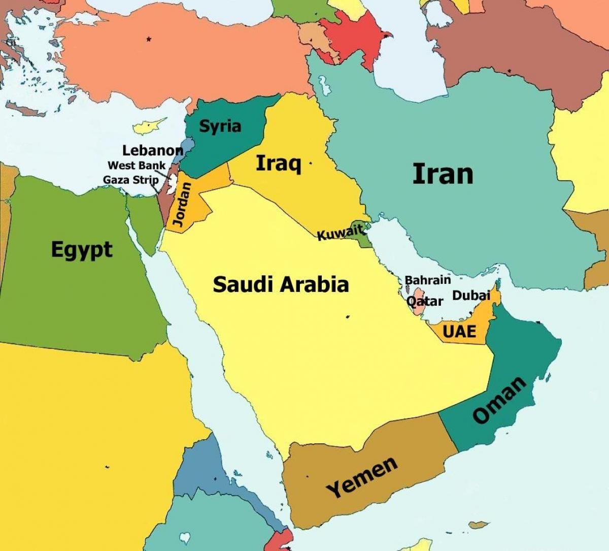 countries near jordan