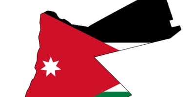 Map of Jordan map flag